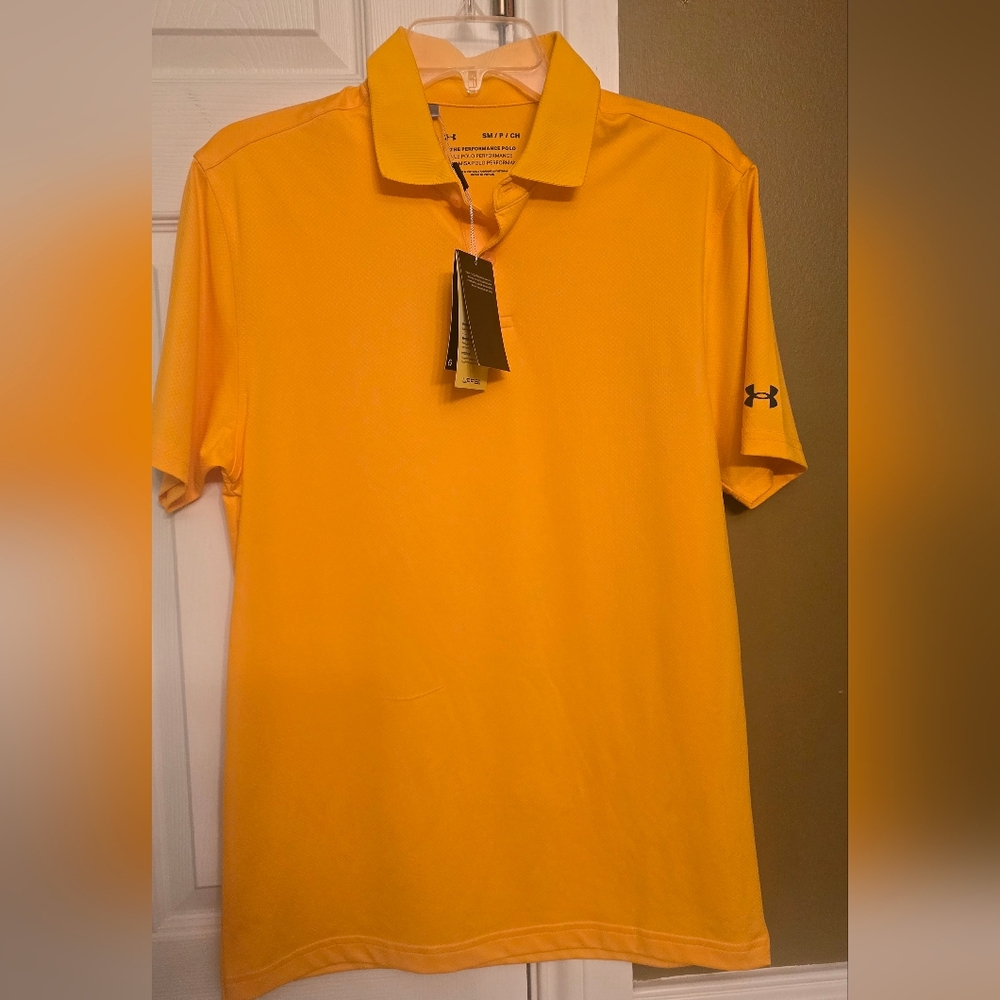 Under Armour Men's Bright Yellow Polo